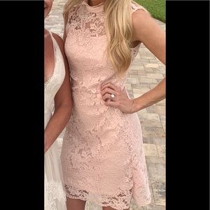 Light pink lace dress